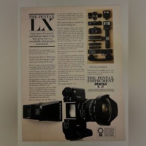 Pentax 1981 Magazine Vintage Advertisement